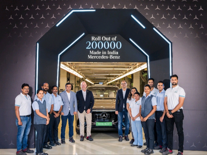 Mercedes-Benz Hits 200,000 Made-in-India Cars: Chakan Plant Celebrates Milestone