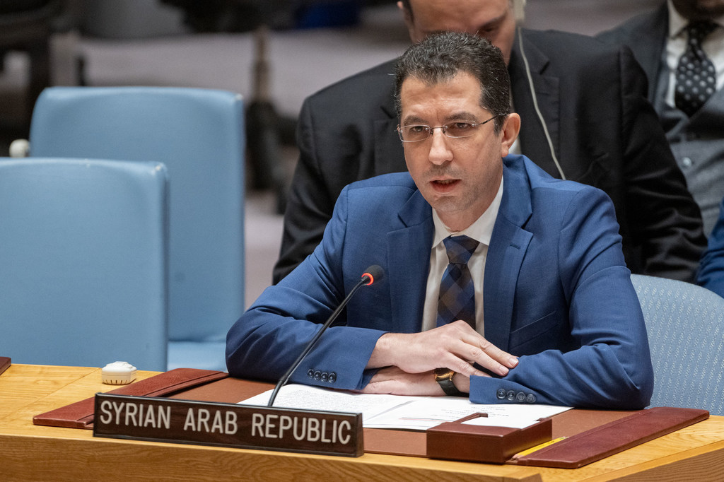 Alhakam Dandy, Deputy Permanent Representative of Syria, addresses the Security Council meeting on the situation in the Middle East, including the Palestinian question. Alhakam Dandy, Deputy Permanent Representative of Syria, addresses the Security Council meeting on the situation in the Middle East, including the Palestinian question.