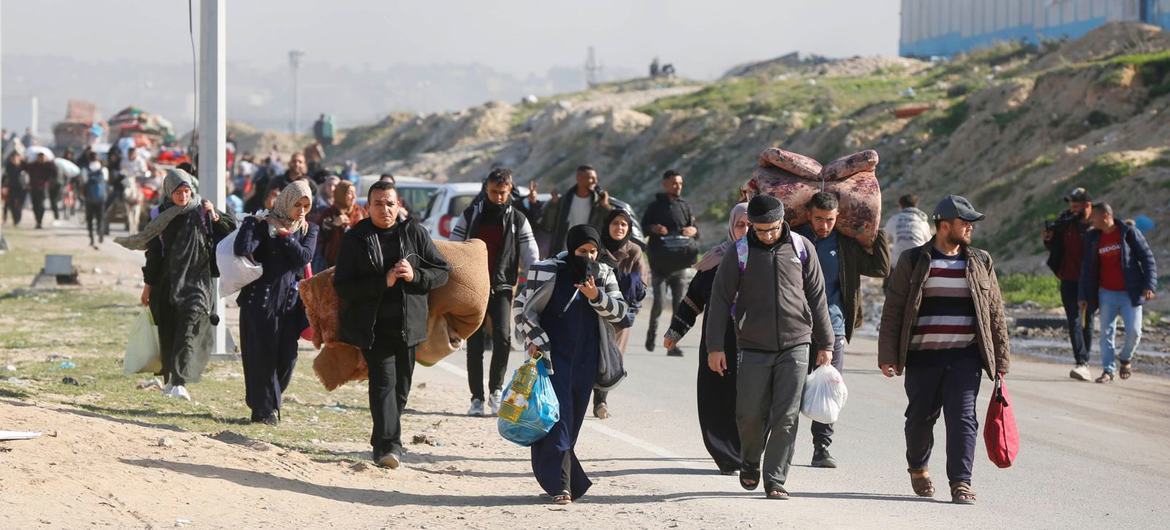 As of early February, more than 80 per cent of Gaza’s 2.3 million population has been internally displaced since the start of the war in October 2023. As of early February, more than 80 per cent of Gaza’s 2.3 million population has been internally displaced since the start of the war in October 2023.