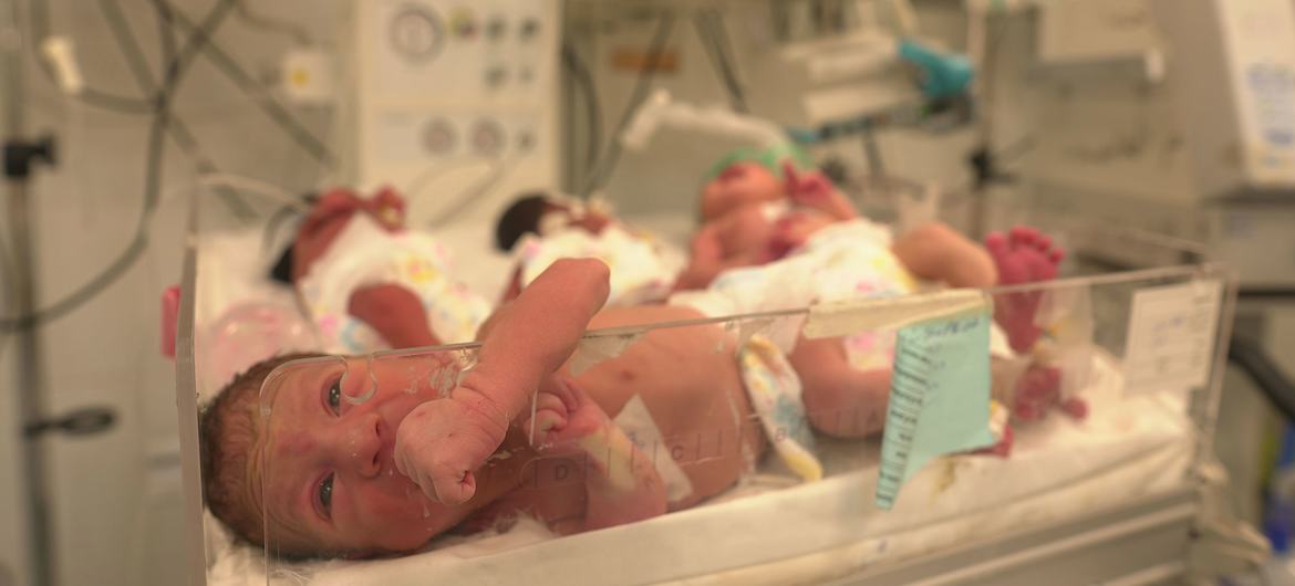 At Rafah’s Al-Helal Al-Emirati Maternity Hospital, 77 babies share 20 incubators. At Rafah’s Al-Helal Al-Emirati Maternity Hospital, 77 babies share 20 incubators.