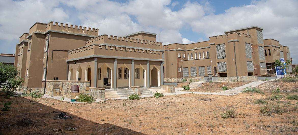 Mogadishu prison and court complex. Mogadishu prison and court complex.