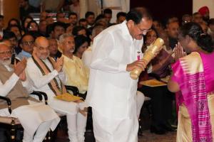 Venkaiah Naidu, Mithun Chakraborty, Usha Uthup, Ram Naik conferred with Padma Awards